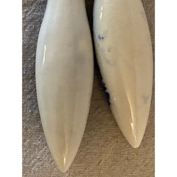 Ceramic Handles Delft Wood salad Set - Picture 3 of 6